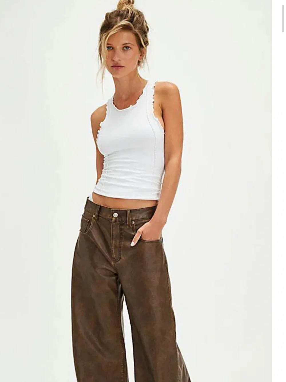 Free People Intimately Better This Way White Tank Top - Picture 1 of 11